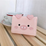 Cute Pig Wallets for Girls - PU Leather Money Purse