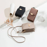 Prati Small Fresh PU Mobile Phone Bag Vertical Mini Shoulder Bag