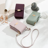 Prati Small Fresh PU Mobile Phone Bag Vertical Mini Shoulder Bag