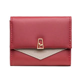 Small Fresh Splicing Folding Zero Purse for Women