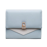 Small Fresh Splicing Folding Zero Purse for Women