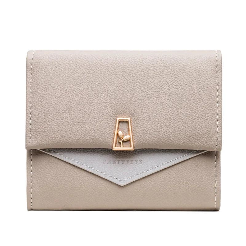 Small Fresh Splicing Folding Zero Purse for Women
