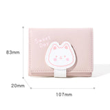 Animal Print Kids Mini Wallet Women's Large Capacity Handbags