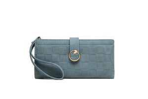 Pritty Women's Long Wallet Matte Buckle Zipper Handbag
