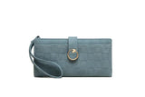 Pritty Women's Long Wallet Matte Buckle Zipper Handbag