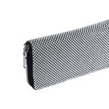 Rhinestone Wallet Handbag with Chain Strap Zipper Closure