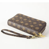 Printed Double Zipper Handbag Wallet for Women