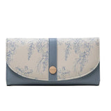 Women's Long PU Buckle Zipper Handbag