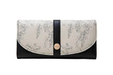 Women's Long PU Buckle Zipper Handbag