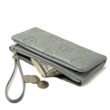 Women's Long Zipper PU Wallet Wrist Handbag