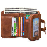 Women's Leather Change Purse RFID Card Slot Handbag