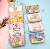 3PCS Hello Kitty & Sumikkogurashi Coin Purse & Keychains Set