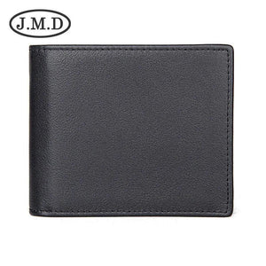 RFID Men's Cowhide Short Wallet Anti-Theft Brush Clip US Dollar Wallet