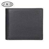 RFID Men's Cowhide Short Wallet Anti-Theft Brush Clip US Dollar Wallet