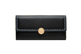 Love Step Long Women's Wallet Bowknot Buckle Embroidery Handbag
