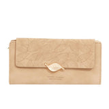 Leaf Buckle Long Wallet for Women