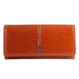 Women's Oil Wax Wallet Zipper Handbag