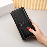 Women's Oil Wax Wallet Zipper Handbag