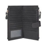 Men's Long Leather Wallet Cowhide Card Holder Handbag