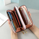 Double Zipper Wallet Women's Phone Bag High-capacity Handbag