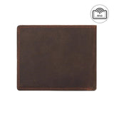 RFID Crazy Horse Leather Horizontal Clip Wallet