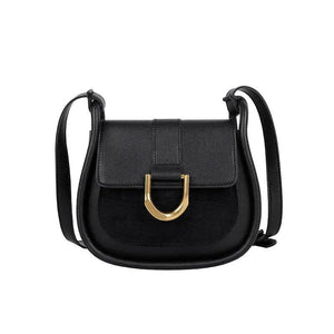 Winter Leather Shoulder Bag Solid Saddler Female Crossbody Bag
