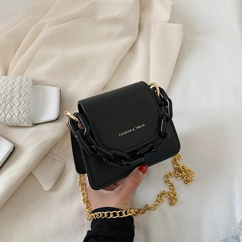 Mini Crossbody Bag for Women, Acrylic Chain Shoulder Bag
