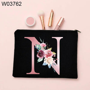 Personalized Girl Makeup Bag Bridesmaid Case Beauty Organizer Wedding