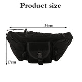 Unisex Chest Bags Canvas Shoulder Bag Crossbody Packs Men Casual Fanny Pack