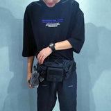 Unisex Chest Bags Canvas Shoulder Bag Crossbody Packs Men Casual Fanny Pack