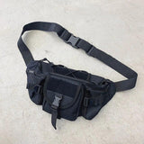 Unisex Chest Bags Canvas Shoulder Bag Crossbody Packs Men Casual Fanny Pack
