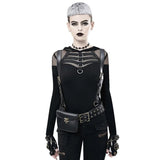 Punk Motorcycle PU Leather Retro Waist Bag Backpacks