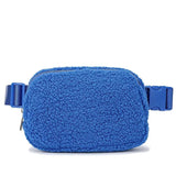 Unisex Velvet Waist Packs Outdoor Sports Brushed Chest Bag