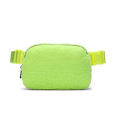 Unisex Velvet Waist Packs Outdoor Sports Brushed Chest Bag
