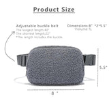Unisex Velvet Waist Packs Outdoor Sports Brushed Chest Bag