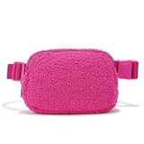 Unisex Velvet Waist Packs Outdoor Sports Brushed Chest Bag