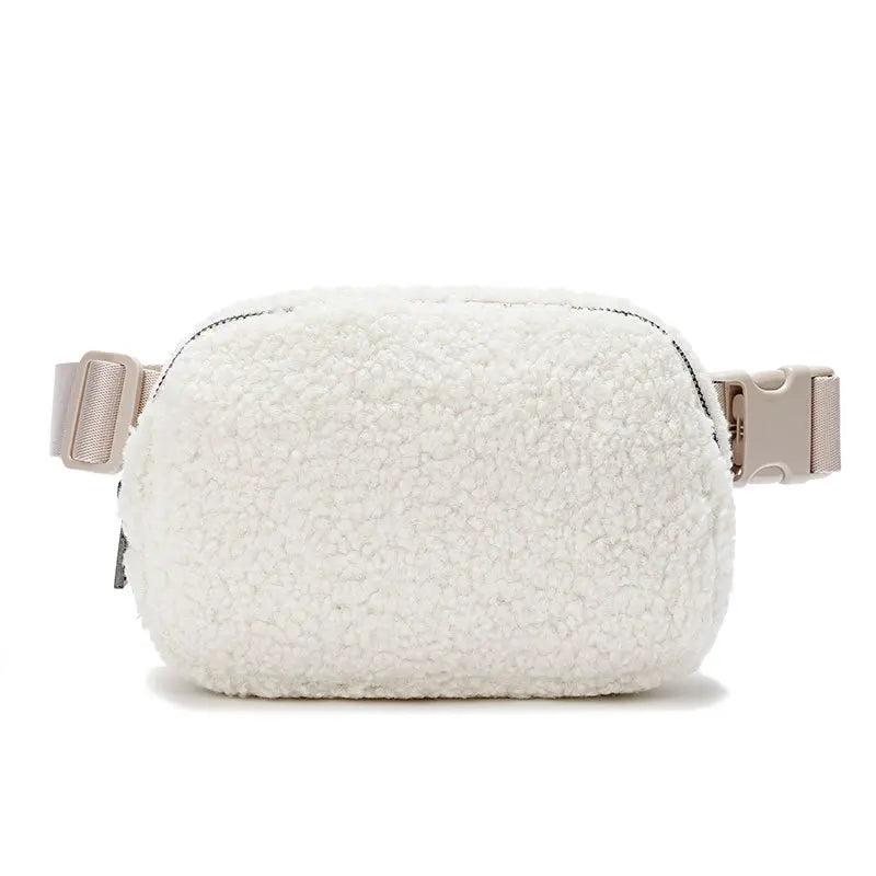 Unisex Velvet Waist Packs Outdoor Sports Brushed Chest Bag