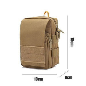 Tactical Waist Pack Zipper Belt Bag Camping Hiking Military Molle Po