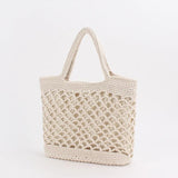 Straw Woven Beach Bag Solid Cotton Thread Hand Woven Bag