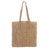 Retro Style Shoulder Bag Hollow Large-Capacity Straw Bag