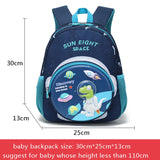 3D Cartoon Kindergarten School Backpack Waterproof Nylon Baby Bag 11 inch