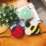 Baby Kid Girls PU Leather Shoulder Bag Messenger Handbag Crossbody Purse