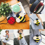 Baby Kid Girls PU Leather Shoulder Bag Messenger Handbag Crossbody Purse