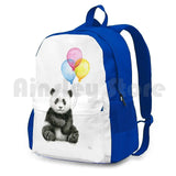 Baby Panda Watercolor Nursery Animal Art Backpack
