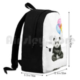 Baby Panda Watercolor Nursery Animal Art Backpack