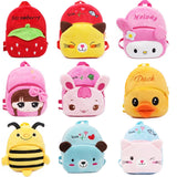Baby School Bags Plush Backpack Mini Bags Children Cartoon Kindergarten Toddler