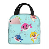 Baby Sharks Ocean Lunch Bags Insulated Food Case Cooler Bento Box for Kids