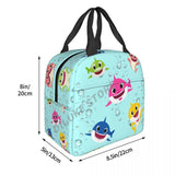 Baby Sharks Ocean Lunch Bags Insulated Food Case Cooler Bento Box for Kids