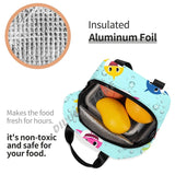 Baby Sharks Ocean Lunch Bags Insulated Food Case Cooler Bento Box for Kids
