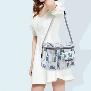 Cartoon Pattern Baby Stroller Bag Large Capacity Waterproof Diaper Storage